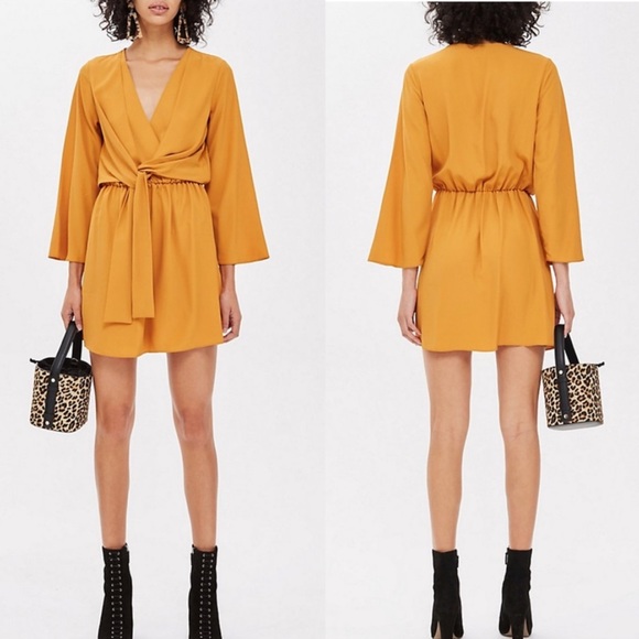 Topshop Dresses & Skirts - 🎉HP🎉 NWOT Topshop Tiffany Knot Mini Dress